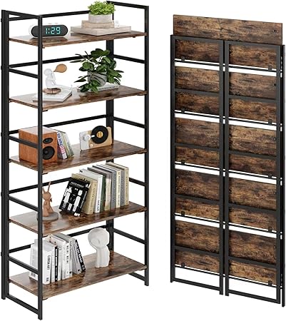 BHG Vintage Multifunctional Folding Bookshelf
