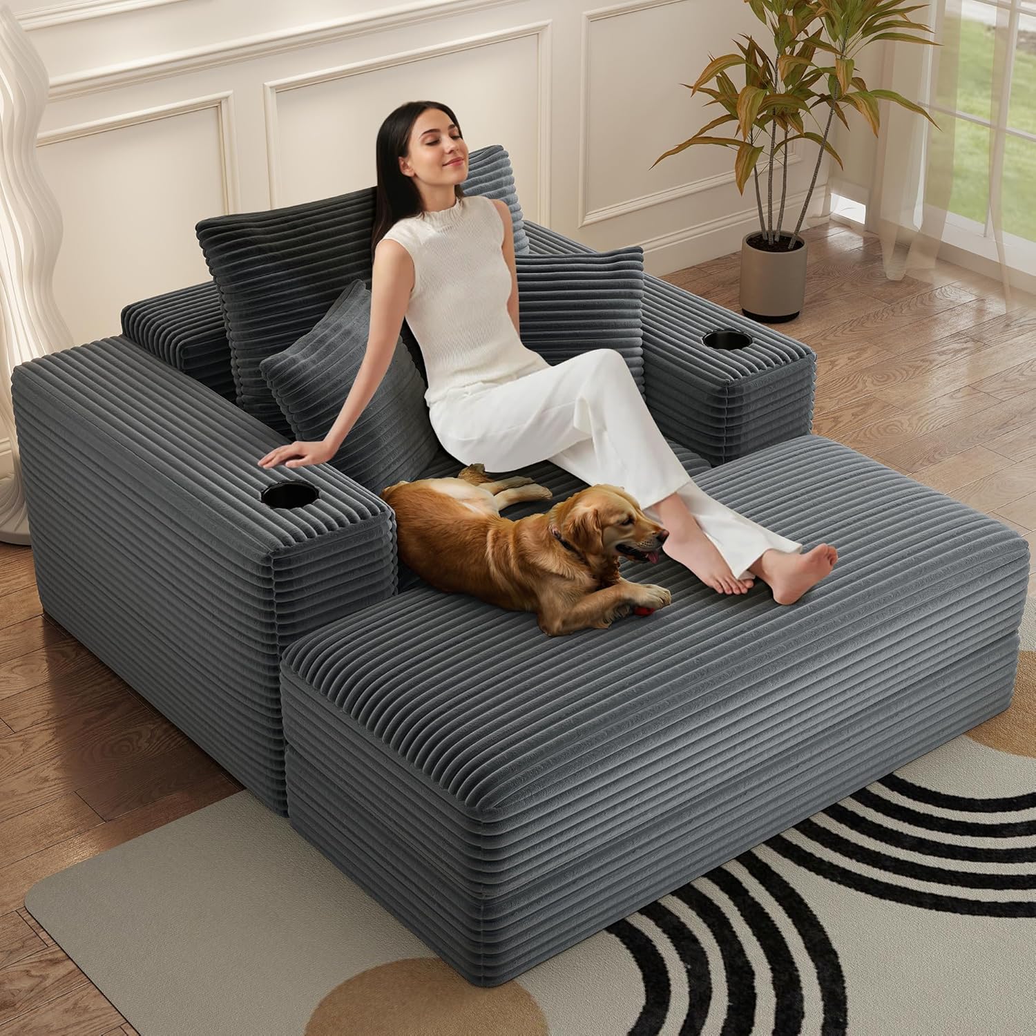 Oversized Chaise Lounge Chair for Reading