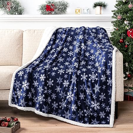 Cozy Sherpa Fleece Throw Blanket